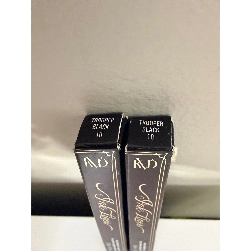 KVD Ink Liner Liquid Eyeliner Women 0.55ml Trooper Black 2pk Waterproof NWT